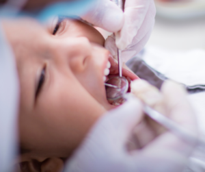 child at the dentist