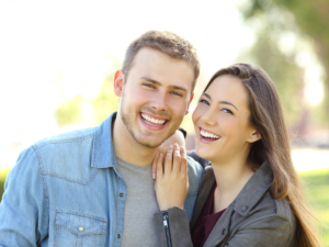 couple with beautiful white teeth